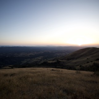 Golden Hills Sunset View from Mount Diablo