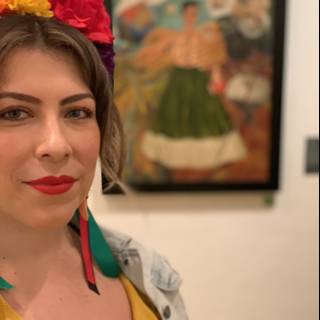 Mexican Flower Crown and Paintings