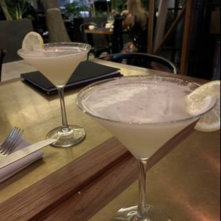 White Cocktail Glasses
