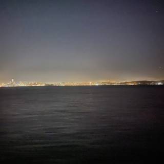 Illuminated Cityscape at San Francisco Bay