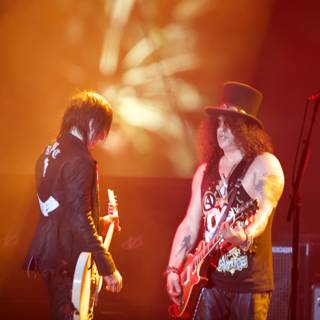 Slash and Mick Jagger Rock Coachella