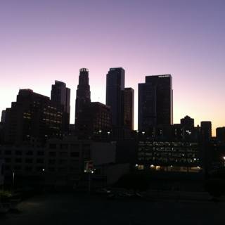 Los Angeles' Metropolis at Sunset