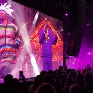 Snoop Dogg Rocks the Stage in Purple