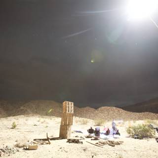 Nighttime Gathering in the Desert
