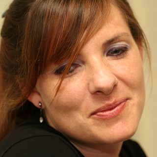Candid Portrait of Penelope with Reddish-Brown Hair