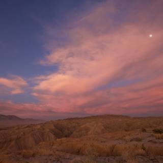 Moonrise Over the Anza-Borrego Desert