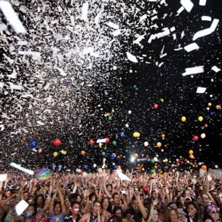 Celebrating with Confetti at Coachella