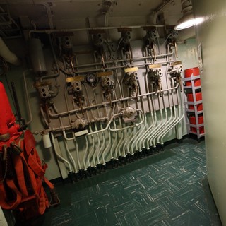 Engine Room Control Panel on USS Hornet Aircraft Carrier