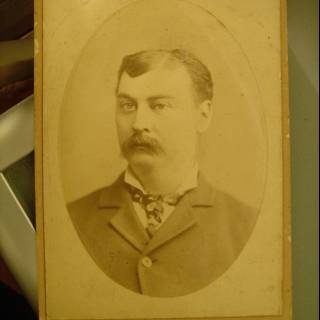 Vintage Portrait of a Mustached Man
