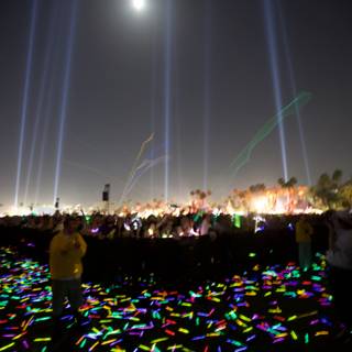 Illuminated Partygoers at Coachella 2011