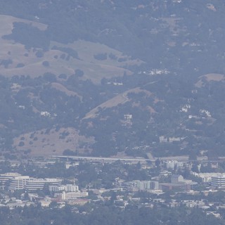 Hazy East Bay Hills Vista from Mount Diablo
