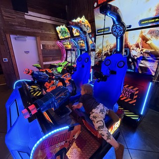Child Playing Godzilla Kaiju Wars Arcade Game