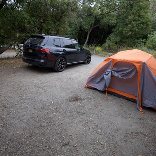 Luxury SUV Camping Weekend at Wooded Campsite