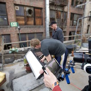 Filming on the Rooftop