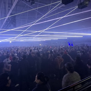 Laser Light Show at Electronic Music Concert