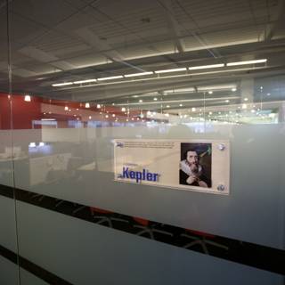 Kepler's Poster at the Transportation Terminal