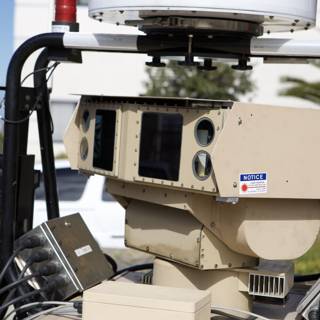 Military Vehicle Equipped with Video Camera