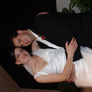 Newlyweds Share Tender Moment at Wedding Reception