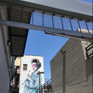 Mural Adorns the Side of Building in LA