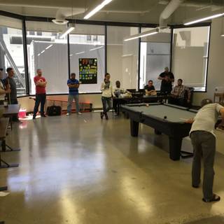 Pool game during office hours