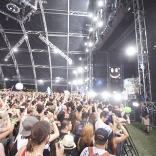 Coachella Crowd with Hands Up