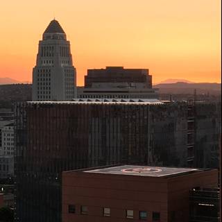 Los Angeles Metropolis at Sunset