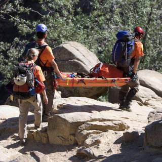Carrying the Injured on Highline Trail