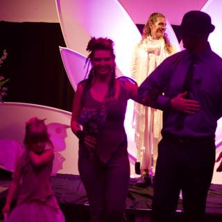 Family on Stage at the Wickstrom Wedding