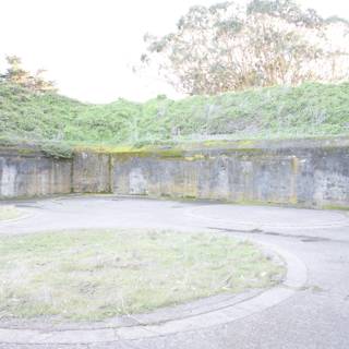 Abandoned Bunker with Circular Hole