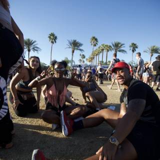 Sitting in the Crowd at Coachella