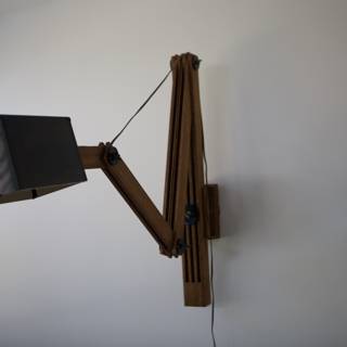 Wooden Arm Lamp on Screen