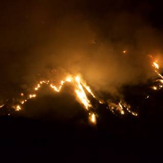Station Fire Engulfs Mountain