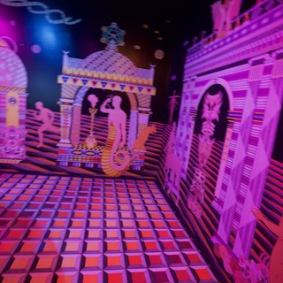 Psychedelic Corridor at Meow Wolf Santa Fe