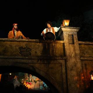 Costumed Characters on the Bridge