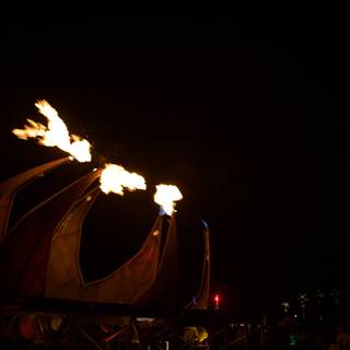 Blazing Bonfire at Coachella Festival