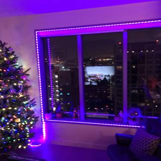 Purple Christmas Tree Delight