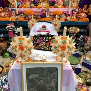 Day of the Dead Display with Frida Kahlo