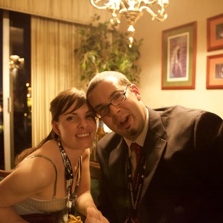 Two Friends Posing Together at DEF CON 17