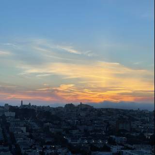 Sunset over San Francisco's Urban Horizon