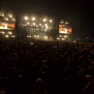 Rocking the Night Away: A Concert Crowd at Coachella 2011