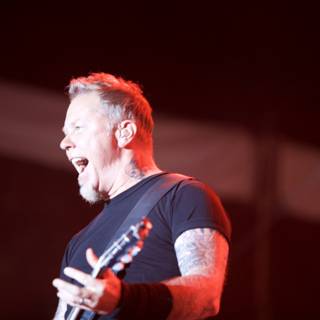 Metallica's James Hetfield rocks the crowd
