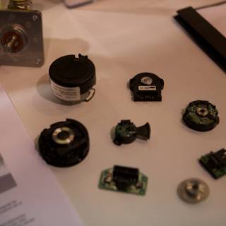 Electronic Components on a Table