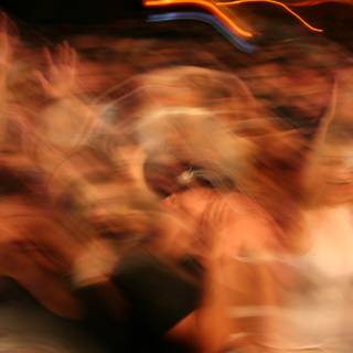 Blurry Night Club Concert Crowd