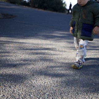 Toddler Explores Paved Path at Mount Diablo