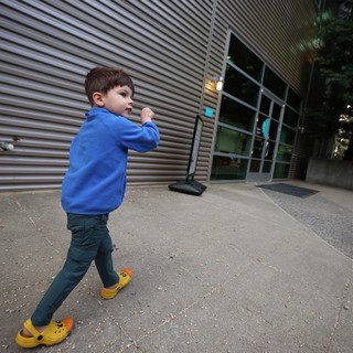 Young Boy Exploring Chabot Space and Science Center