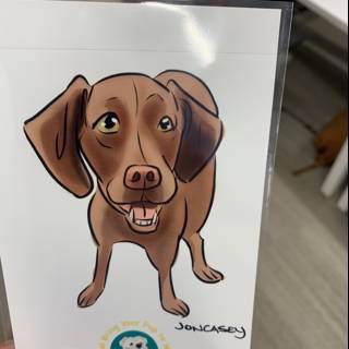 Cartoon Canine Greeting Card