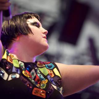 Beth Ditto grooving to the beat