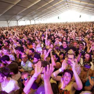 The Party Never Ends: A Vibrant Crowd at the Coachella Festival