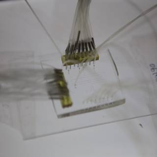 Microscopic Wires on Plastic