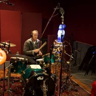 Drumming in the Studio for Christmas
